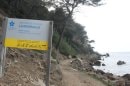près des Lecques : sentier du littoral